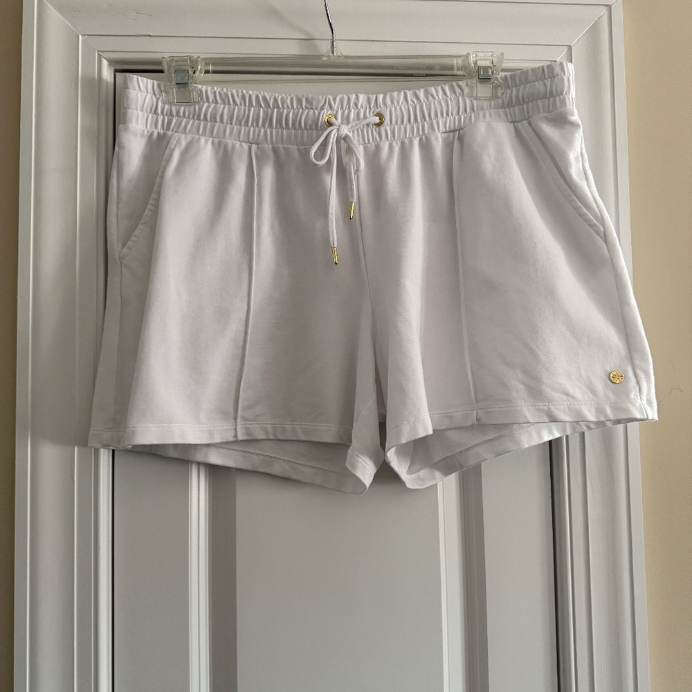 LN Lilly Pulitzer Elani Knit Shorts Resort White Size XL